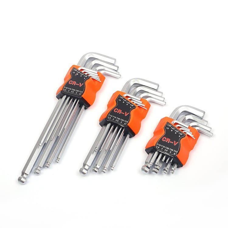 Nova chave sextavada fosca cabeça plana cabeça esférica chave Hexagonal Torx all-hex em forma de arroz chave de 6
