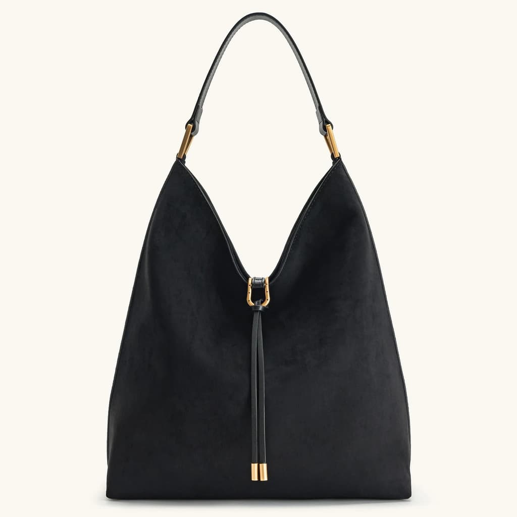 Bolsa de ombro feminina de Material sintético, Design de grande capacidade, estilo de cor sólida, bolsa de ombro para vi