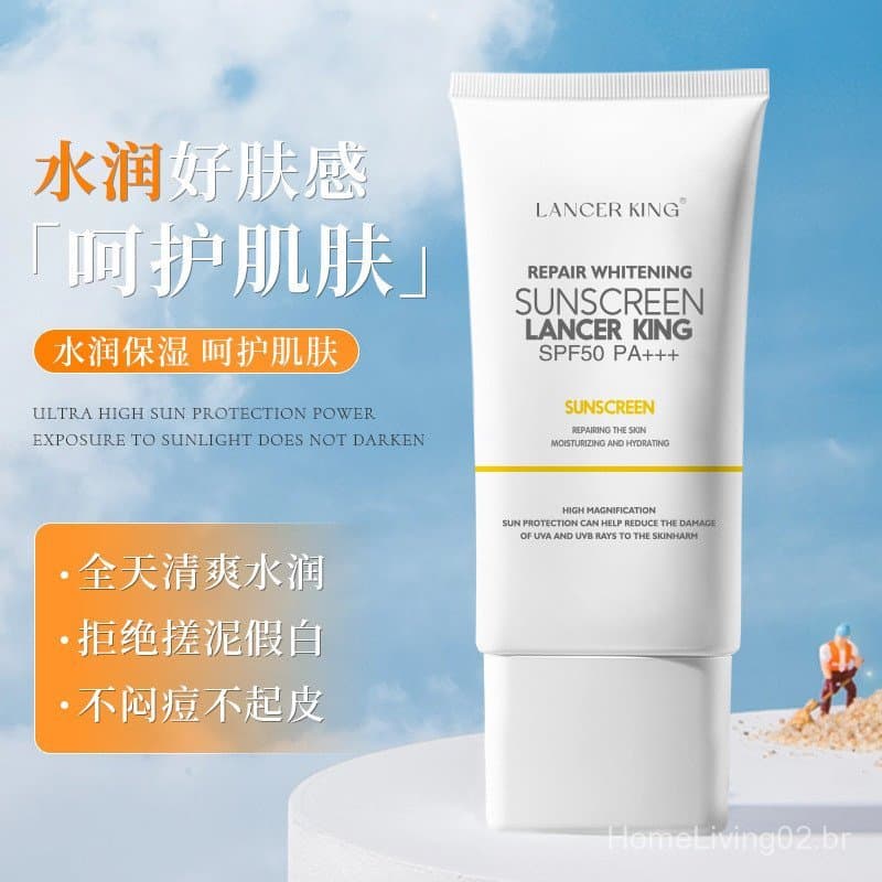 Lancerking Protetor Solar Hidratante 2 em 1 com Sensação Leve para Homens e Mulheres, Produto Original JJAE