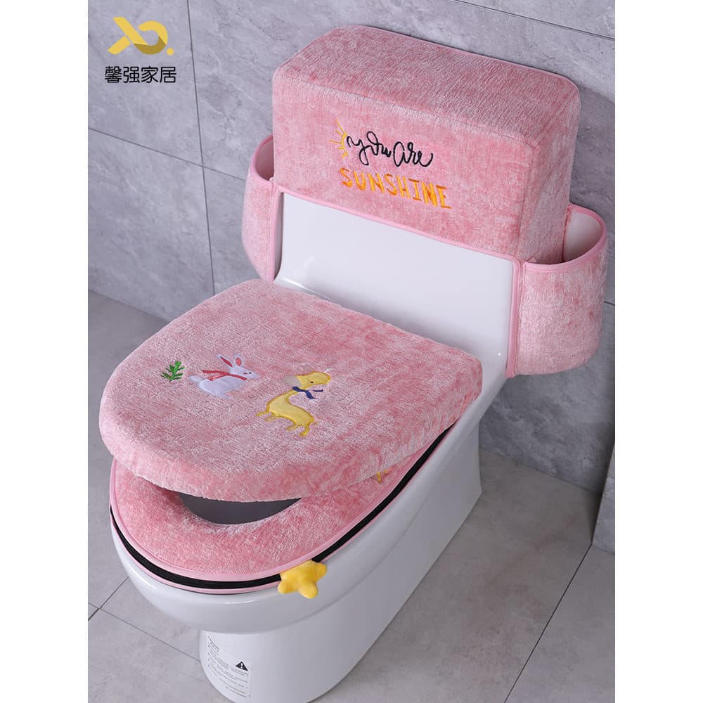 Conjunto de três peças para assento de vaso sanitário, conjunto de duas peças, outono inverno, quatro estações, Universa