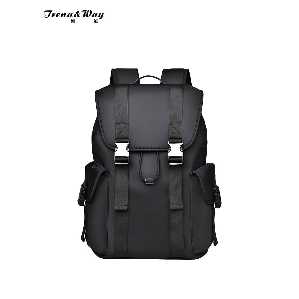 Novo estilo mochila masculina aba cordão leve mochila de viagem saco de escola saco de computador de grande capacidade s