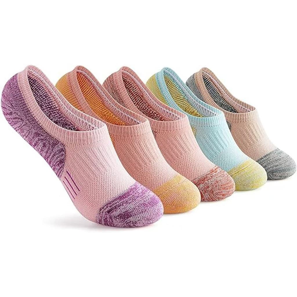 Meias invisíveis para mulheres, de algodão, para outono e inverno, absorventes de suor, respiráveis, de corte baixo, em