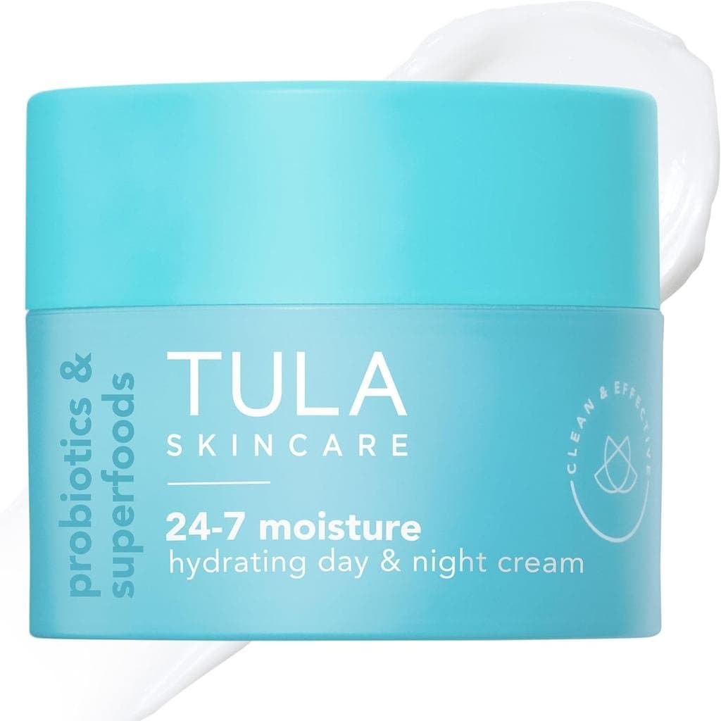 Creme Hidratante Diurno e Noturno TULA Skin Care 24-7 - Hidratante Nutritivo para o Rosto, Mantém o Equilíbrio da Pele e