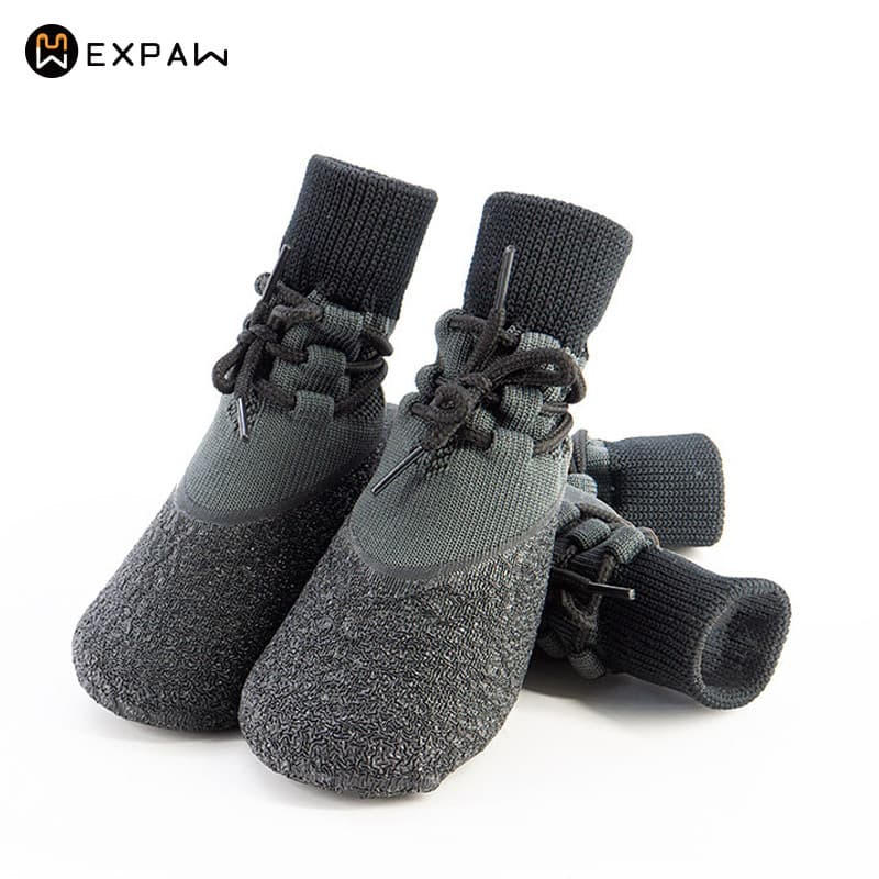 XPAWS Pet ao ar livre sapatos impermeáveis meias de sola macia para cães de grande escala sapatos de pelúcia para cães p