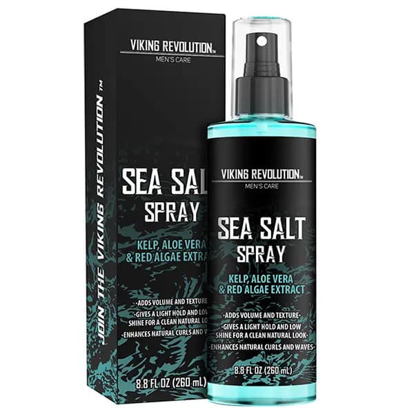 Viking Revolution - Spray Capilar de Sal Marinho para Homens - Spray Fixador de Textura com Aloe Vera