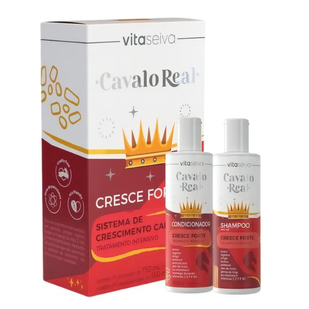Vita Seiva Cavalo Real Cresce Forte Kit Sh+Cond 140ml