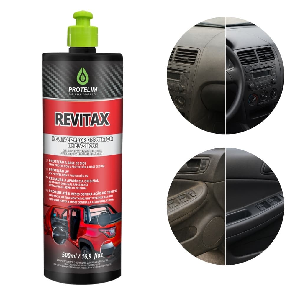 Revitax 1,5l Protelim Revitalizador De Plastico Renovador