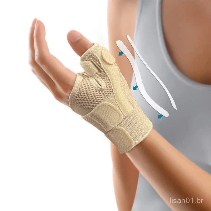suporte flexível para tendinite, protetor respirável para polegar para mão direita e esquerda