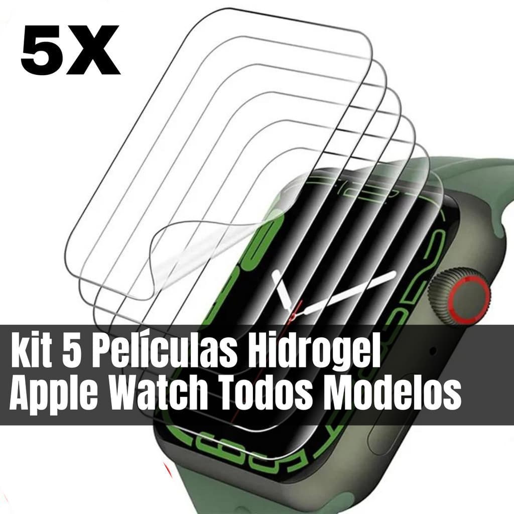 1, 3, 5 Película Hidrogel Fosca Smartwatch Apple Watch Series 10,9,8,7,6,5,4,3,2,1 Ultra 40,41,42,43,44,45,46,47,48,49mm