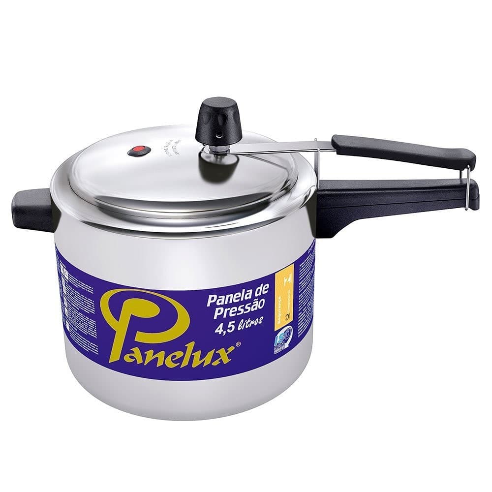 Panela de Pressão 4.5 Litros Panelux Classic, em Alumínio Polido