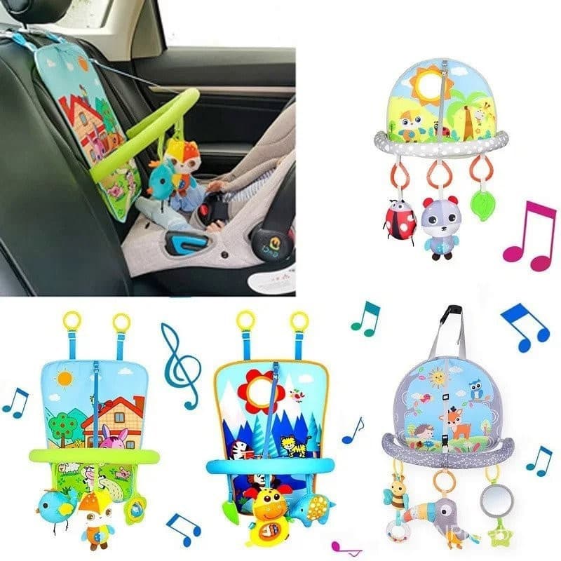 Baby Car Seat Brinquedos Espelho Infantil Atividade Center for Car Seat Berço Stroller Toy Pendurado Brinquedos