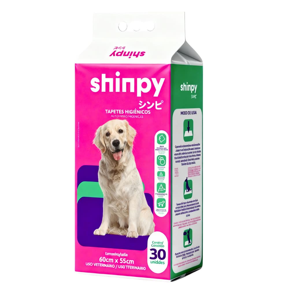 Tapete Higiênico para Cães Shinpy  55X60 c/30 Unidades