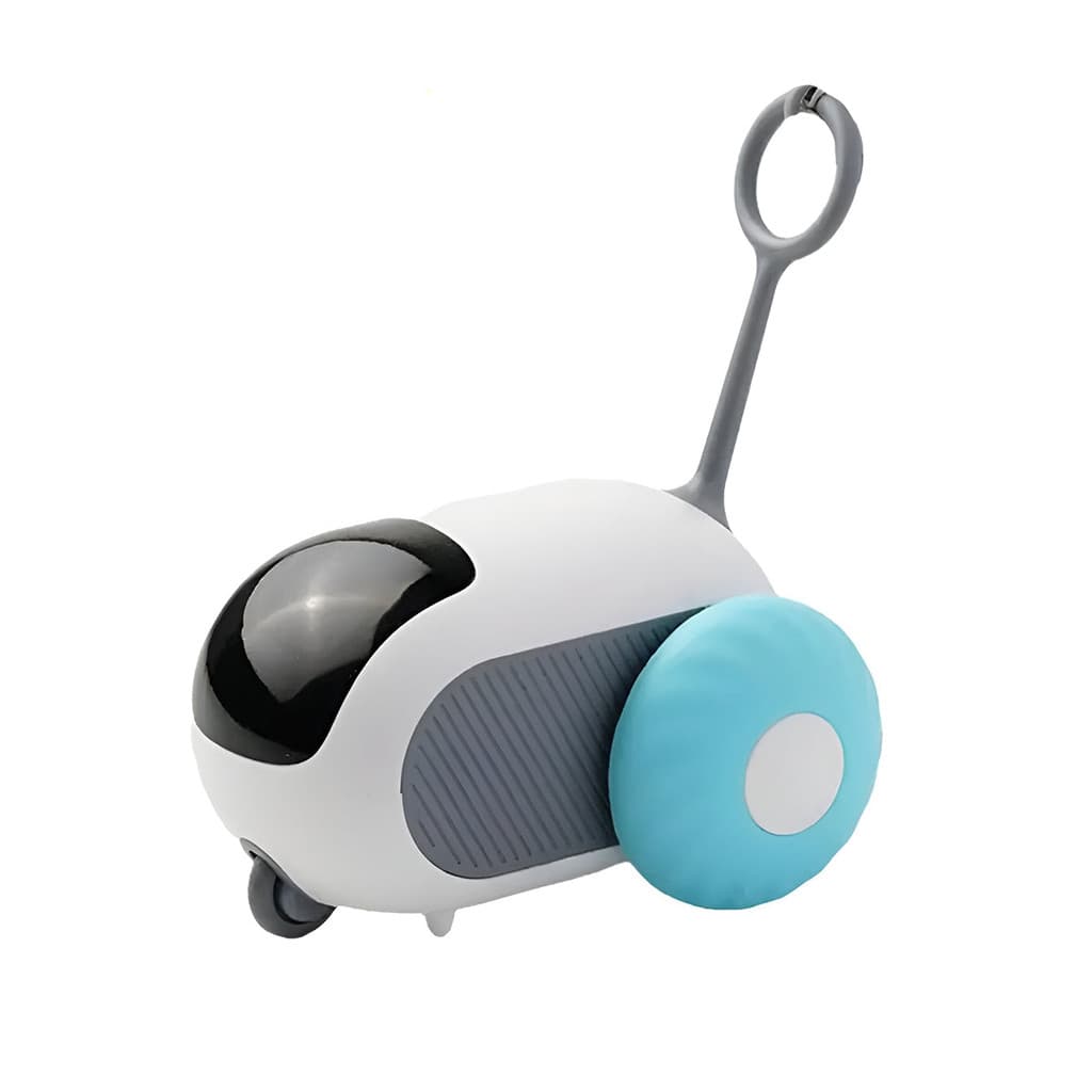 Brinquedo Interativo USB para Gatos: Carrinho Azul Elétrico