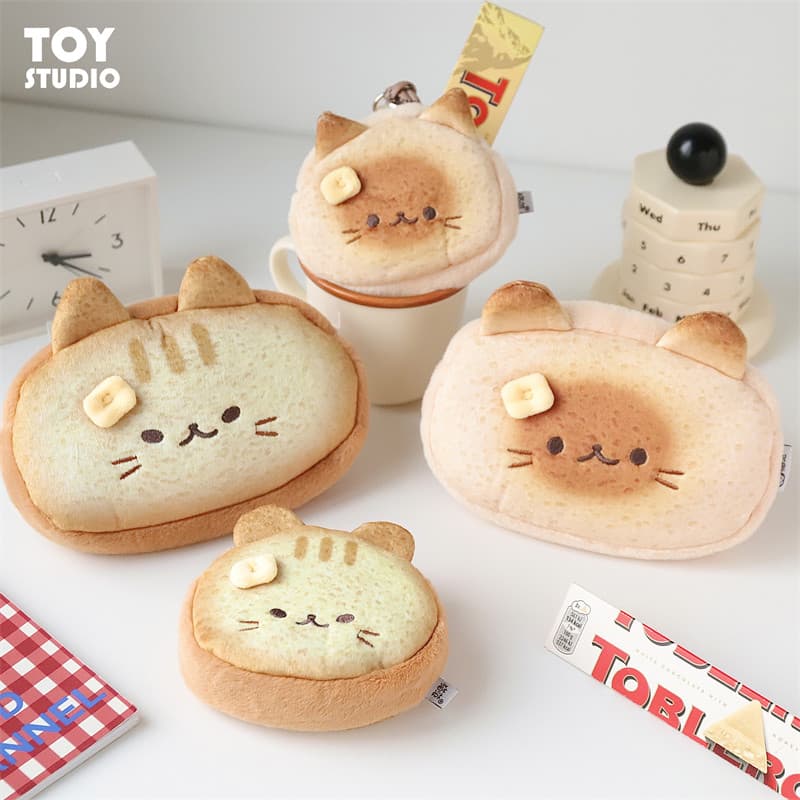 Bonito Tanuki gato siamês Halter moeda bolsa de pelúcia lápis caso ins japonês dos desenhos animados estudante armazenam