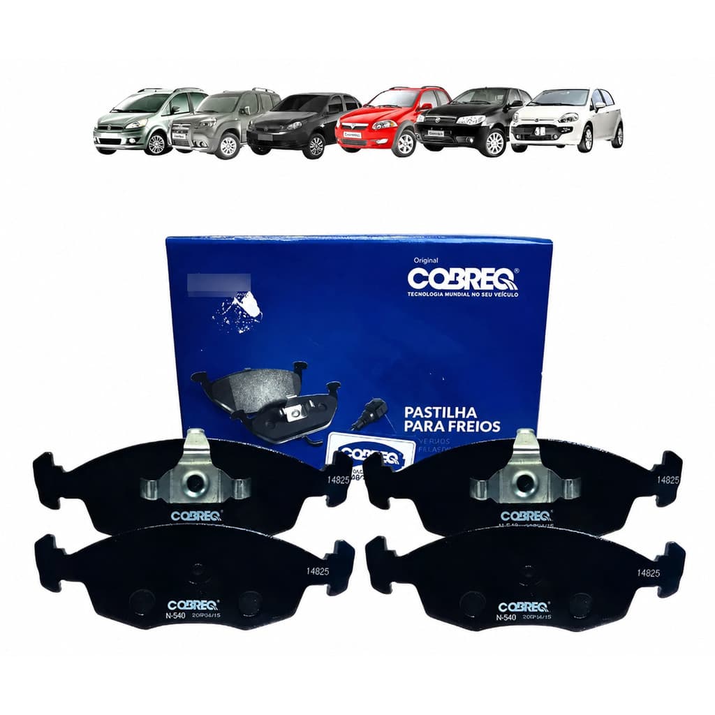 Jogo De Pastilha De Freio Fiat Gran Siena +09 Cobreq N540