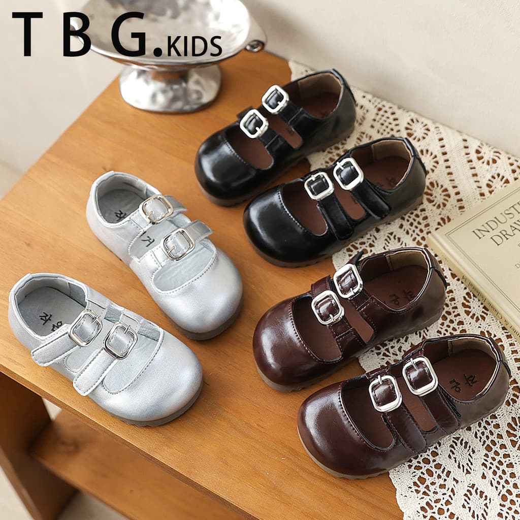 Meninas pequenos sapatos de couro 2026 novo estilo primavera outono sapatos infantis moda de um ano de idade bebê sola m