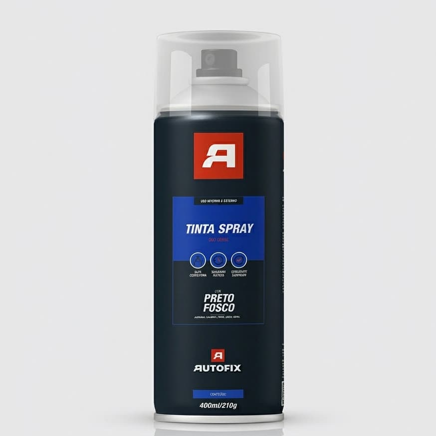 Tinta Spray Preto Fosco Autofix 400ml Uso Geral Original Secagem Rápida - Envio Imediato Ok