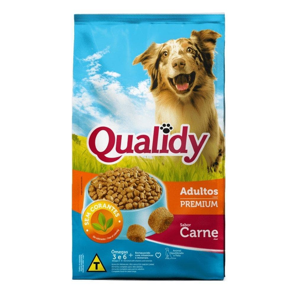 Ração para Cães Qualidy Premium Adultos Carne 3kg