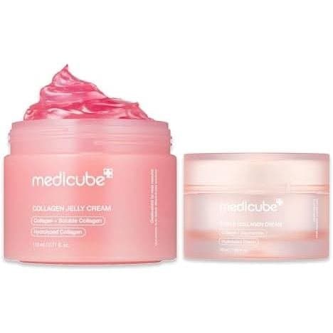 medicube Collagen Big Size Cream Duo: Creme de Colágeno em Gel 110ml (3.71 fl.oz) e Creme de Colágeno Triplo para