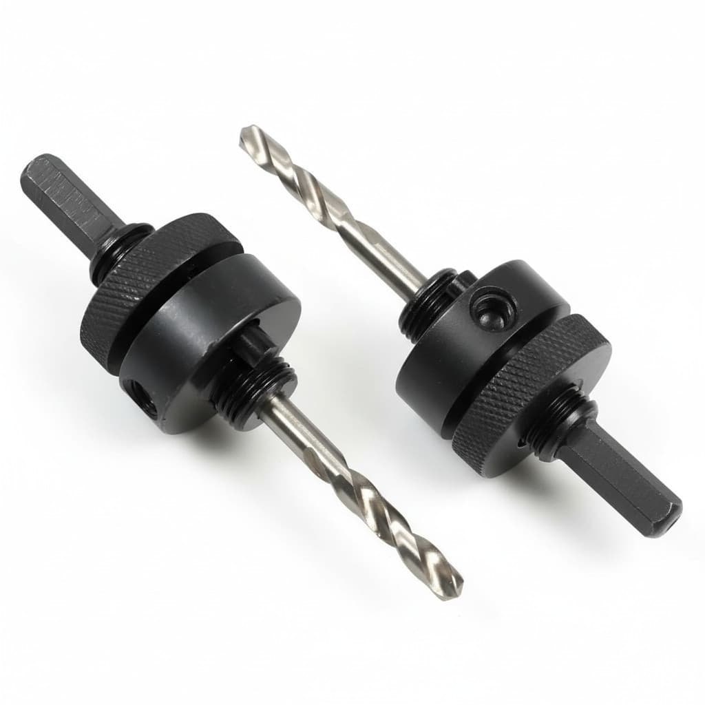 Kit 2 Suporte Para Serra Copo Universal 32 a 210mm Encaixe Hex 1/4 Compatível Starrett Makita Vonder