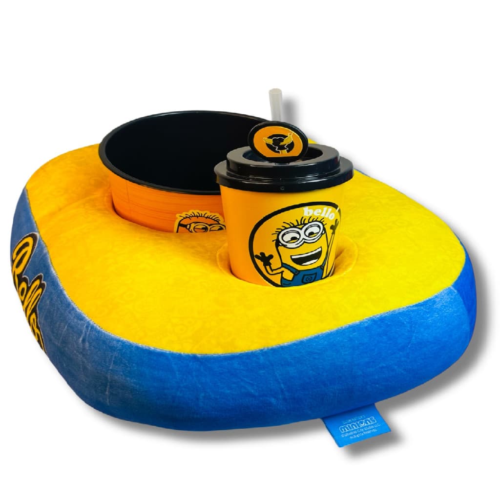 Kit Pipoca Minions Oficial Almofada Balde E Copo