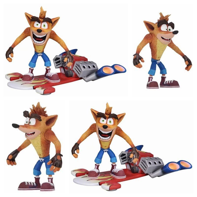 Novos produtos de merchandising do jogo: Figura de ação do Crash Bandicoot de 6 polegadas, edição padrão, figura em caix