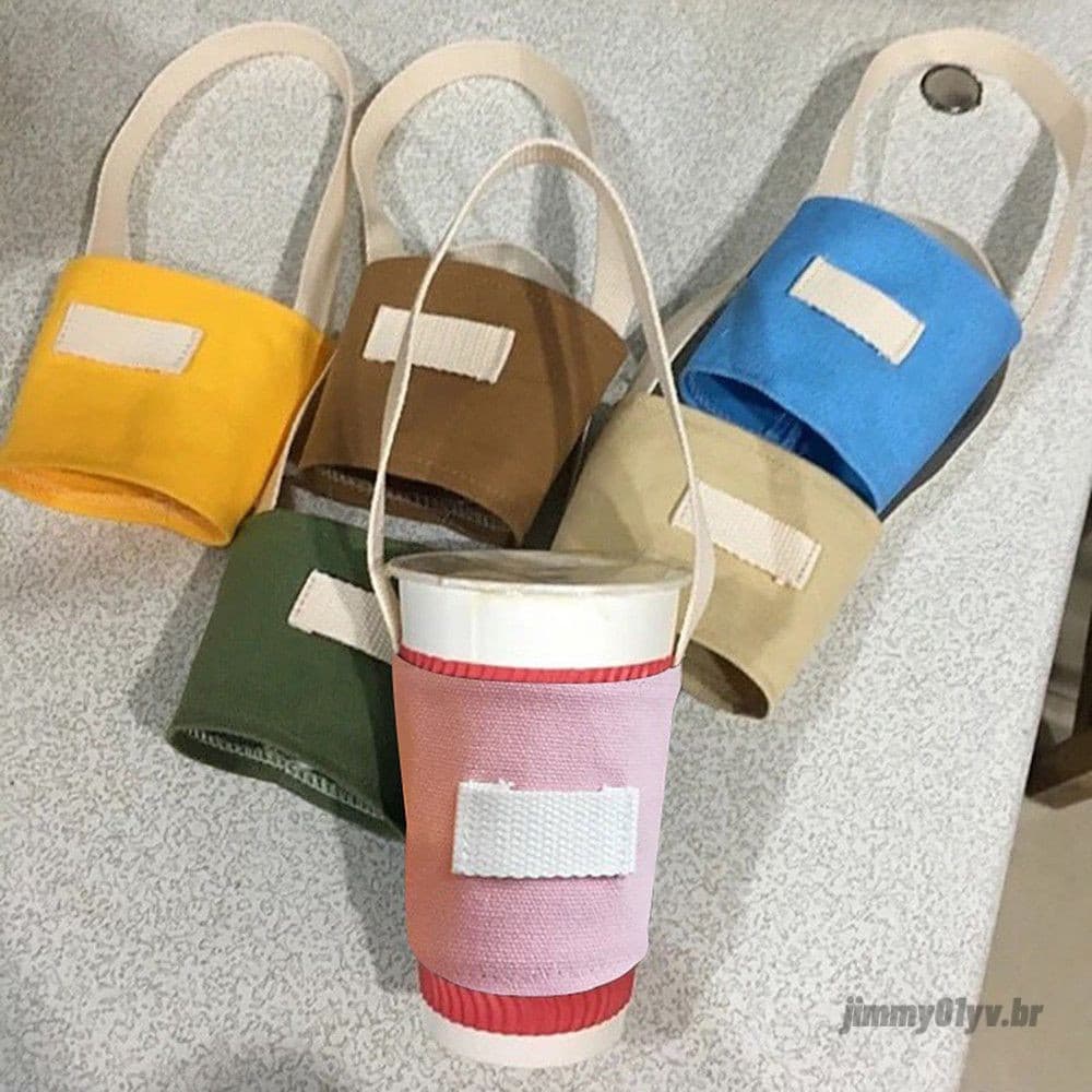 Bolsa Tote Para Copos De Bebidas , De Lona Casual , Acessórios
