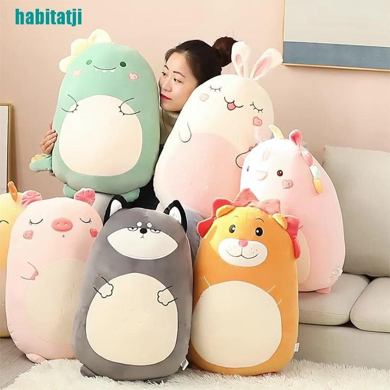 tji Squishmallows Brinquedo De Pelúcia Animal Kawaii Unicorm Dinossauro Leão Macio Grande