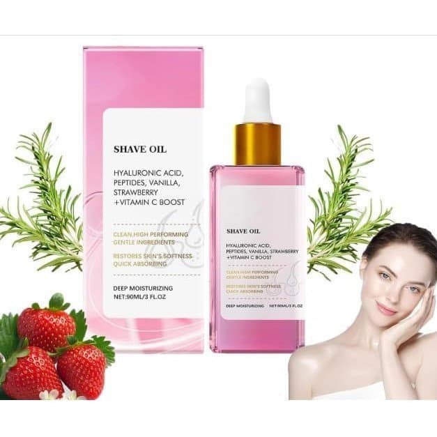 JUCHRZEY Truly Beauty Aceite, Óleo Pós-Barba de Morango e Baunilha, Truly After Shave Oil para Prevenir Pelos Encravados