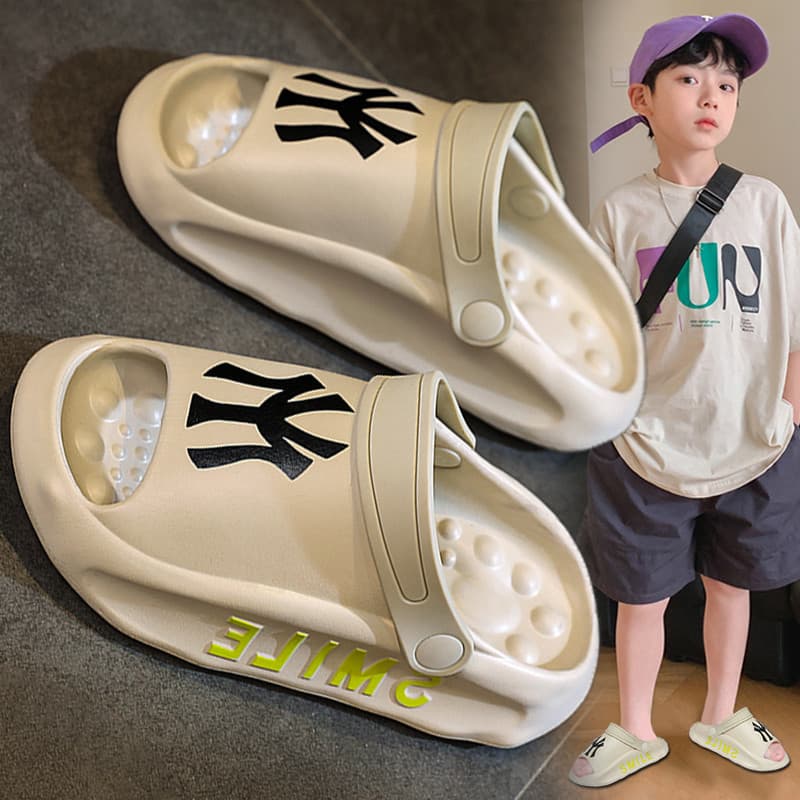 Meninos chinelos verão crianças sapatos de praia beira-mar deriva meninos pisando na merda sentido antiderrapante dia ch