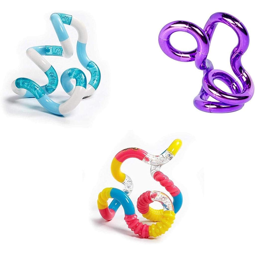 Tangle Jr. Pacote de 3 Brain Tools ~ Clássico, Texturizado, Metálico