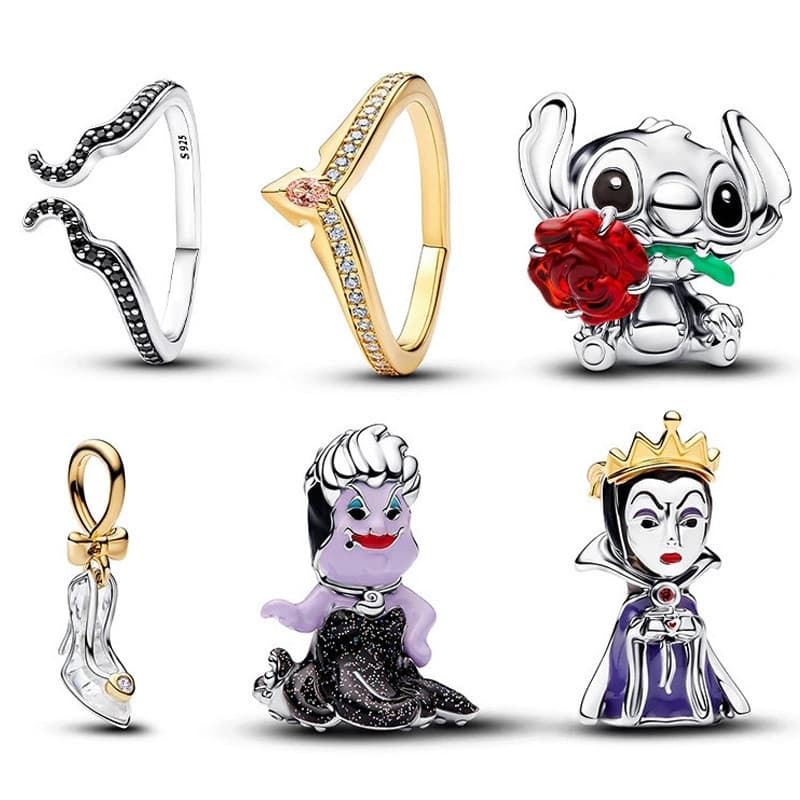 O Mais Recente Charme De Prata 925 Vilão Rainha Wusula É Adequado Para Joias DIY Pulseira Esterlina 925 E Chaveiro