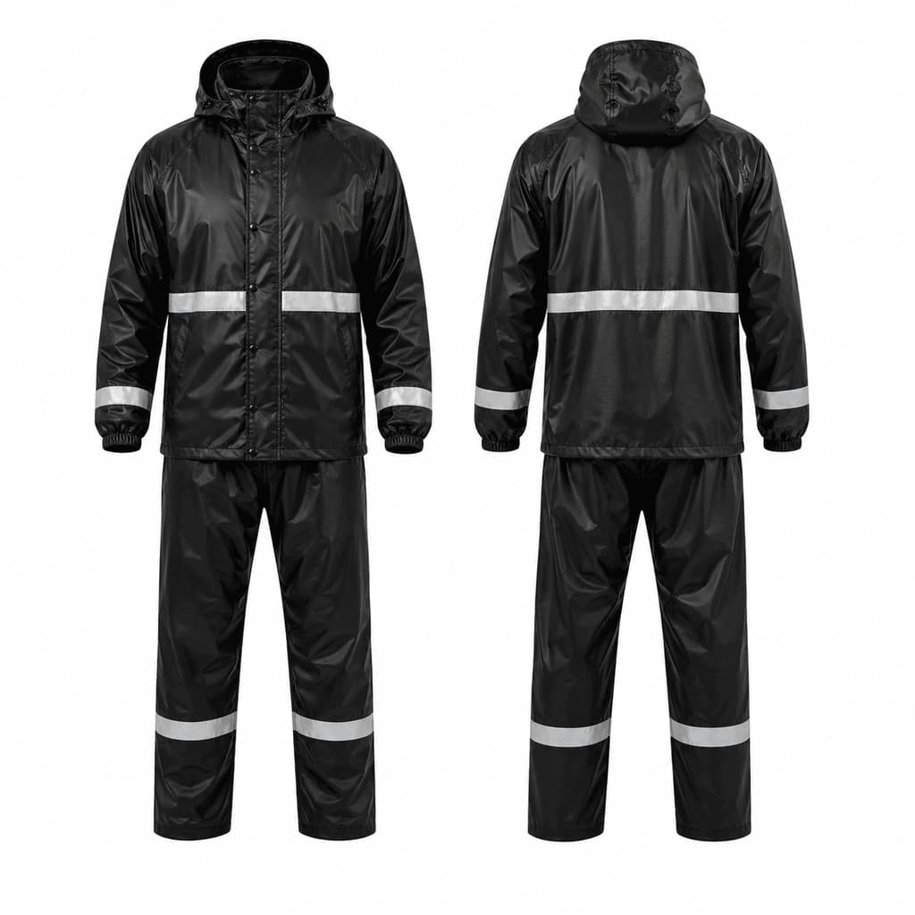 Kit Capa de Chuva Para Motoqueiro + Calça PVC Grosso