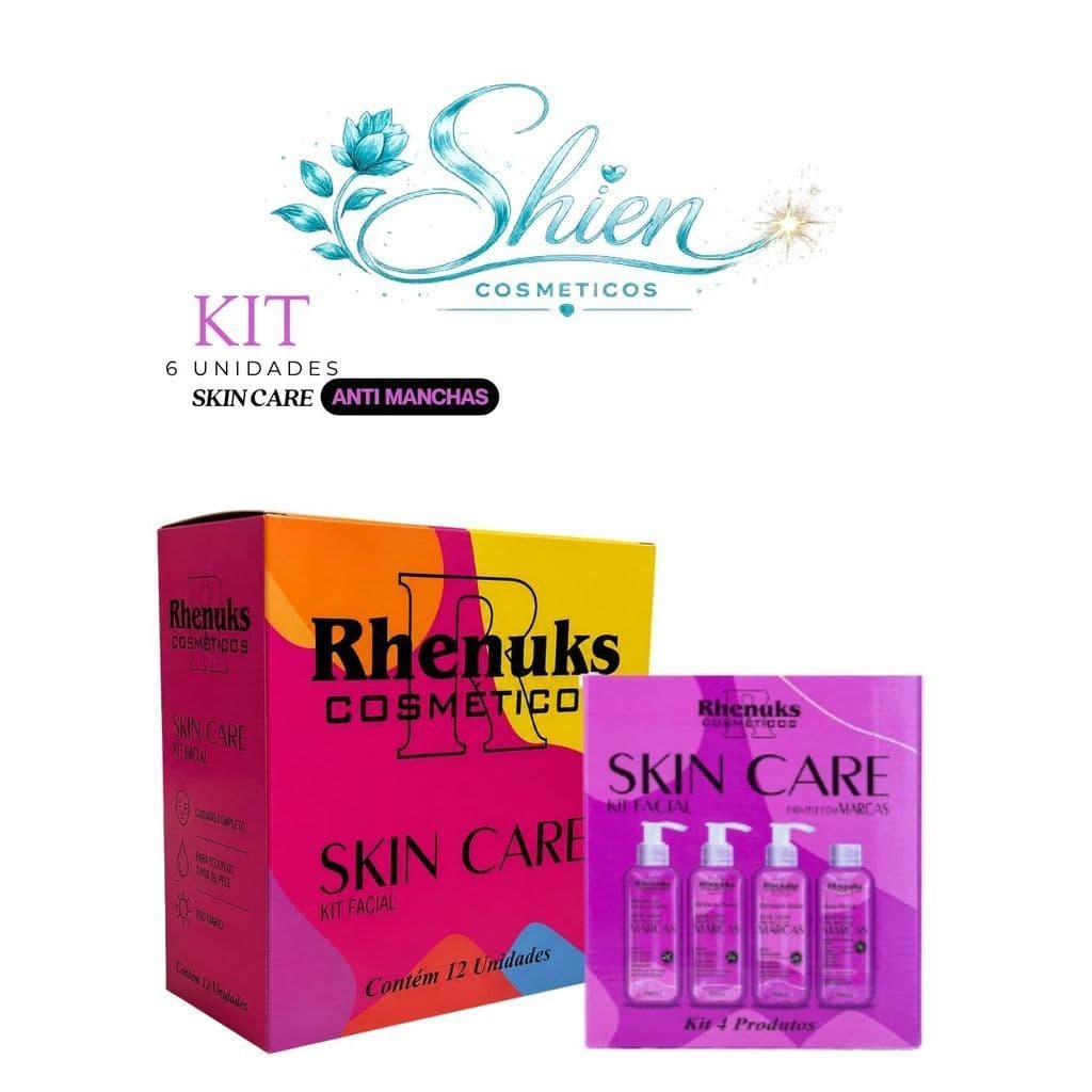 Kit 6 Kit Skin Care Anti Manchas Com 24 Itens Rhenuks Cosméticos (Afilhado)
