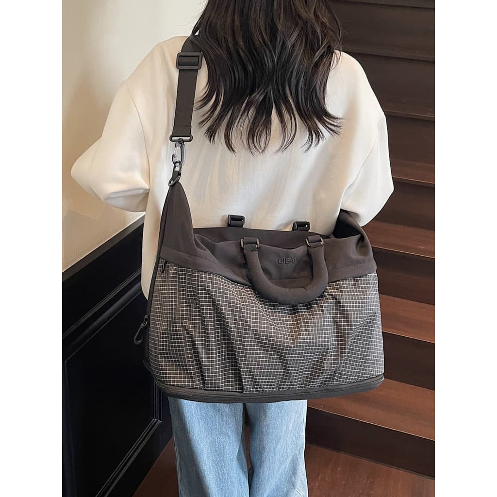 Bolsa de bagagem para roupas de grande capacidade, portátil, curta distância, bolsa de viagem para negócios, academia, l