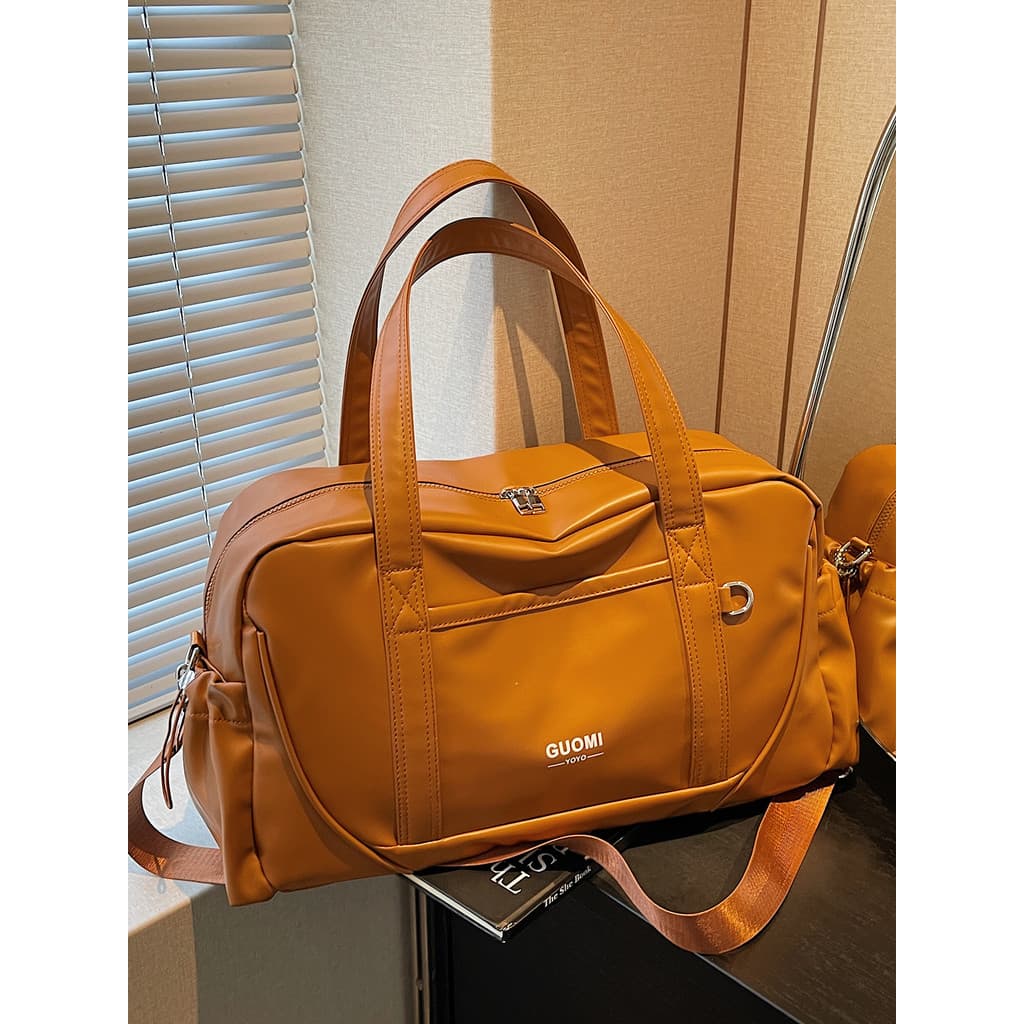 Bolsa de viagem feminina de grande capacidade, à prova d'água, portátil, transversal, esportiva, academia, viagem de cur