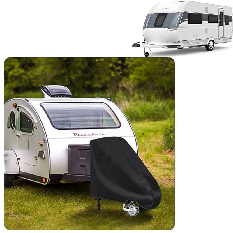 Rv reboque gancho capa rv viagem reboque tração gancho capa engate preto reboque gancho capa