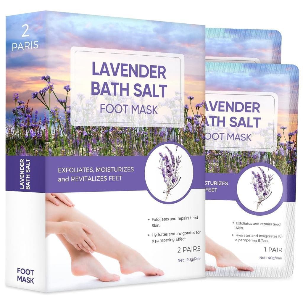 Máscara Esfoliante para os Pés, Máscara de Lavanda para os Pés, Esfoliante para Seca e Morta, Calosidades,