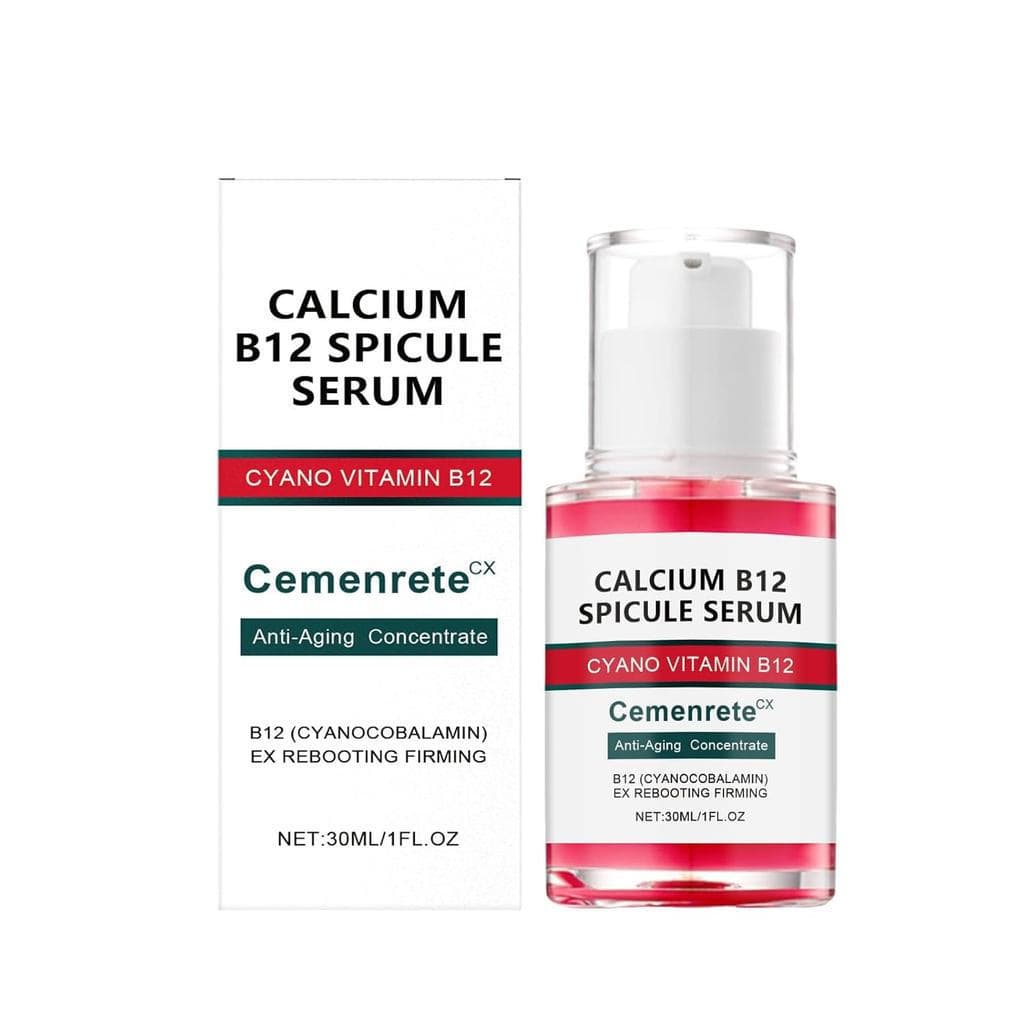Sérum de Espículas de Cálcio B12, Vitamina B12 Ciano, Concentrado Anti-Envelhecimento, Essência Rejuvenescedora e Firmad