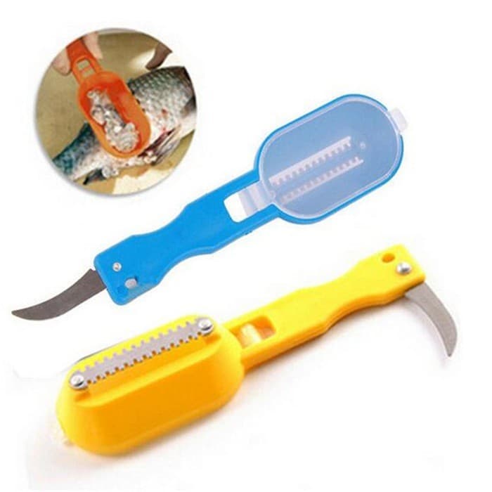 Escova para Escamas de Peixe FF - Raspador de Escamas de Peixe para Uso Doméstico - Faca para Escamas de Peixe - Utensíl