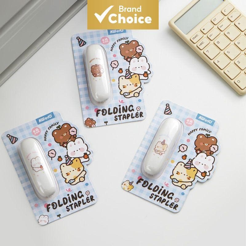 KW-triO 1 peça grampeador leve e portátil que pode grampear 10 folhas de papel A4 de cada vez. Ferramenta de fabricação