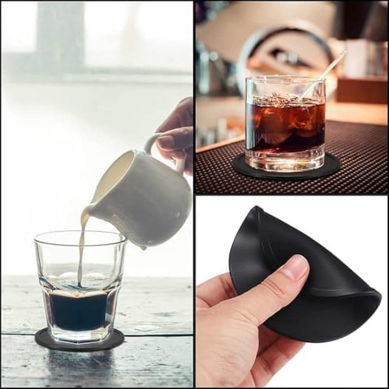 5 Pçs Antiderrapante Silicone ing Coaster Titular Copo Esteira Almofada Mesa Placemats Café Acessórios De Cozinha ﻿ Novo