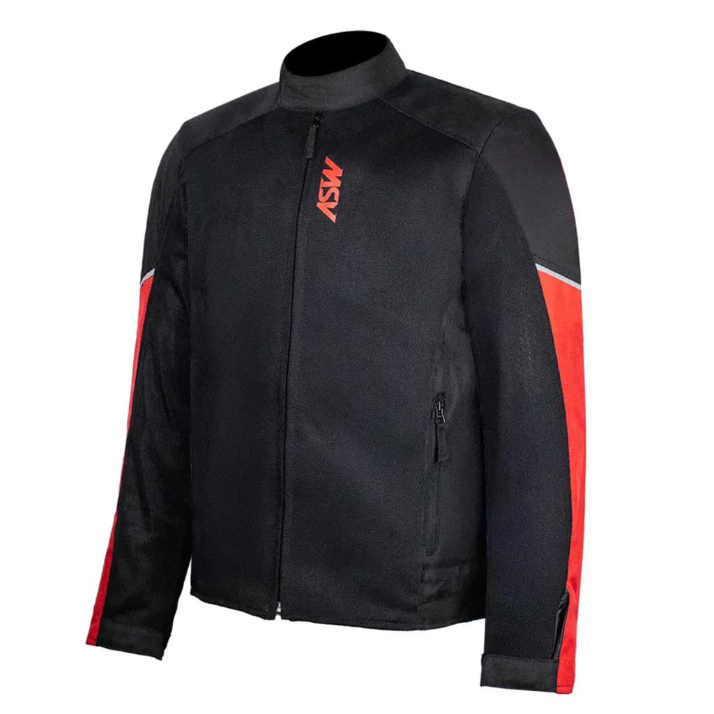Jaqueta Motociclista Asw Legion Air Ventilada Preto Vermelho