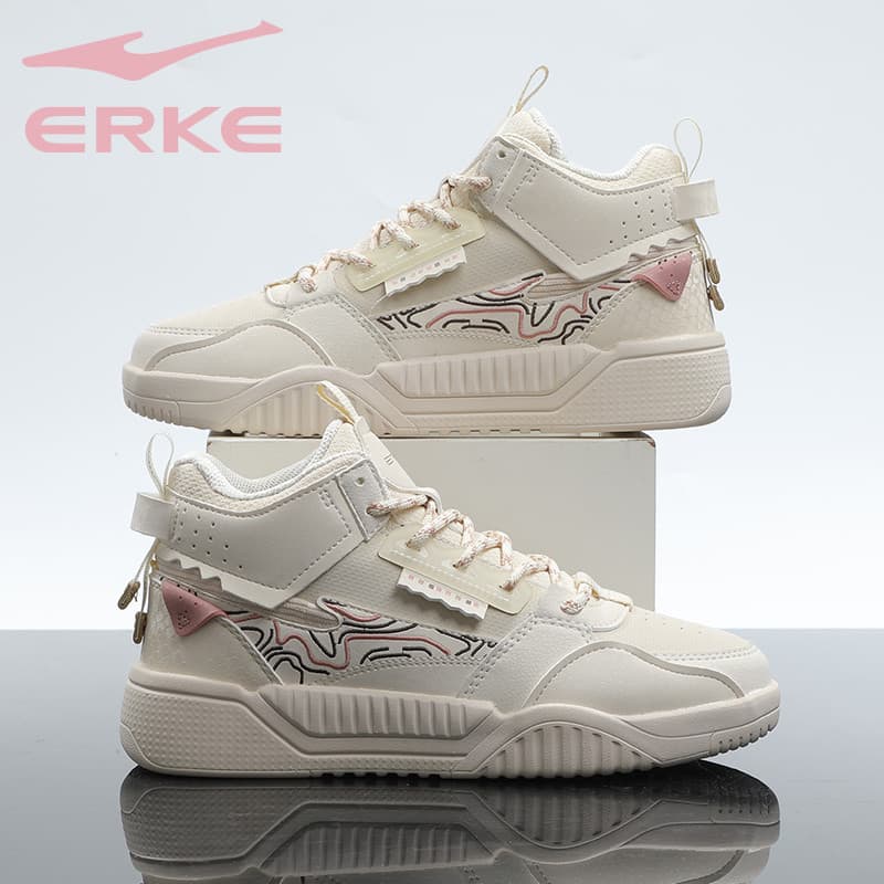Hongxingerke sapatos femininos na moda tênis de cano alto leve All-Match tênis meninas Wear-Res