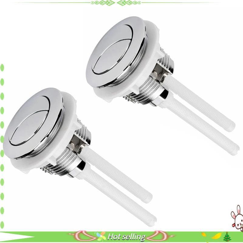 [Qualidade C] 2 Peças Botão De Descarga De Vaso Sanitário Interruptor De Chave Dupla Substitui Duplo De 38mm Redondo