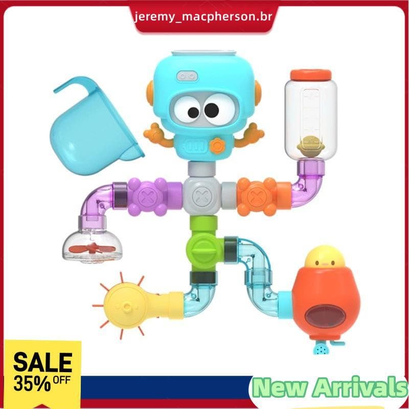 Crianças Brinquedos De Banho Do Bebê Com Ventosas Fortes Conjunto Tubo Girador Esguicho Água Jogo Chuveiro Piscina Para