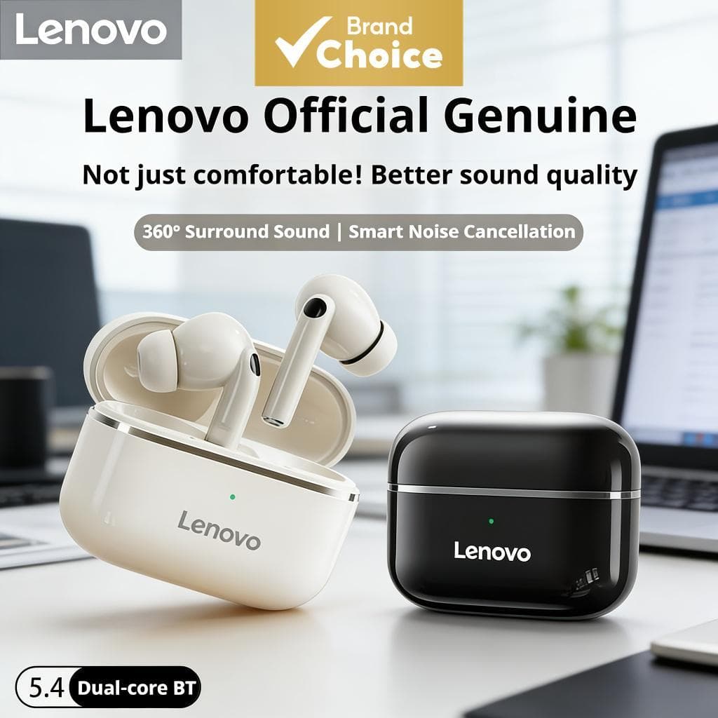 Lenovo EA230 Fones De Ouvido Bluetooth 5.4 24H Vida Útil Da Bateria Baixa Latência Jogos Para Música Uso Diário Viagem D