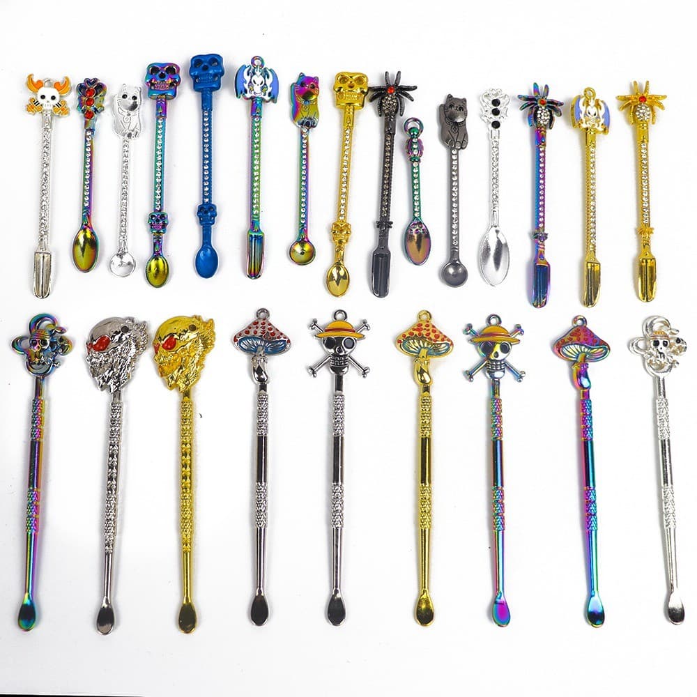 Mini Pá De Metal Multifuncional , Ferramenta Compacta Com Corrente , Colher Medidora De Óleo De Cozinha , Acessório Util