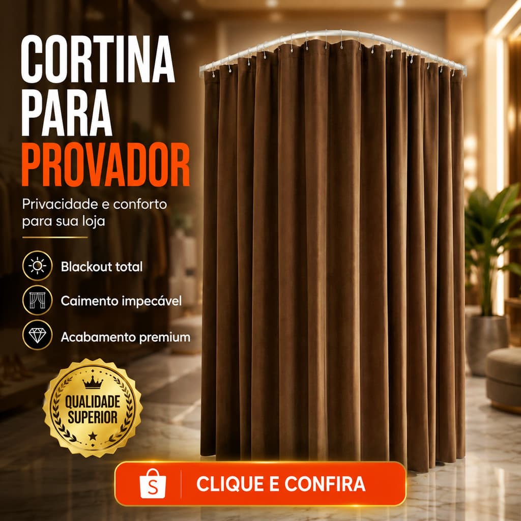 Cortina Blackout Extra G 2.80mx2.10m Para Provador Arco Ou L Corta Luz Privacidade Corta Luz