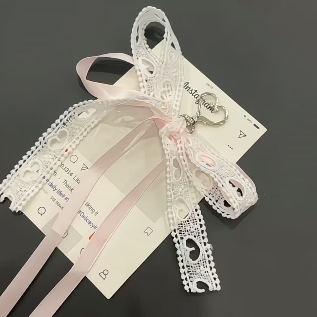 Renda menina coração arco saco pingente de fita de alto valor pingente decoração criativa pingente bonito chaveiro